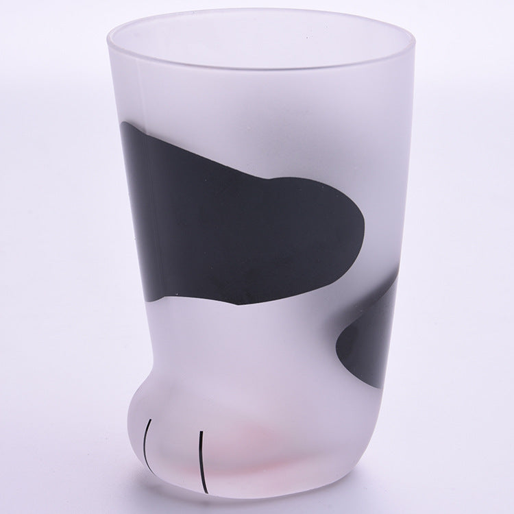 Kitchen Moni Creative Cat Paw Glass Coffee Mug 300ml Cute Gift Cup