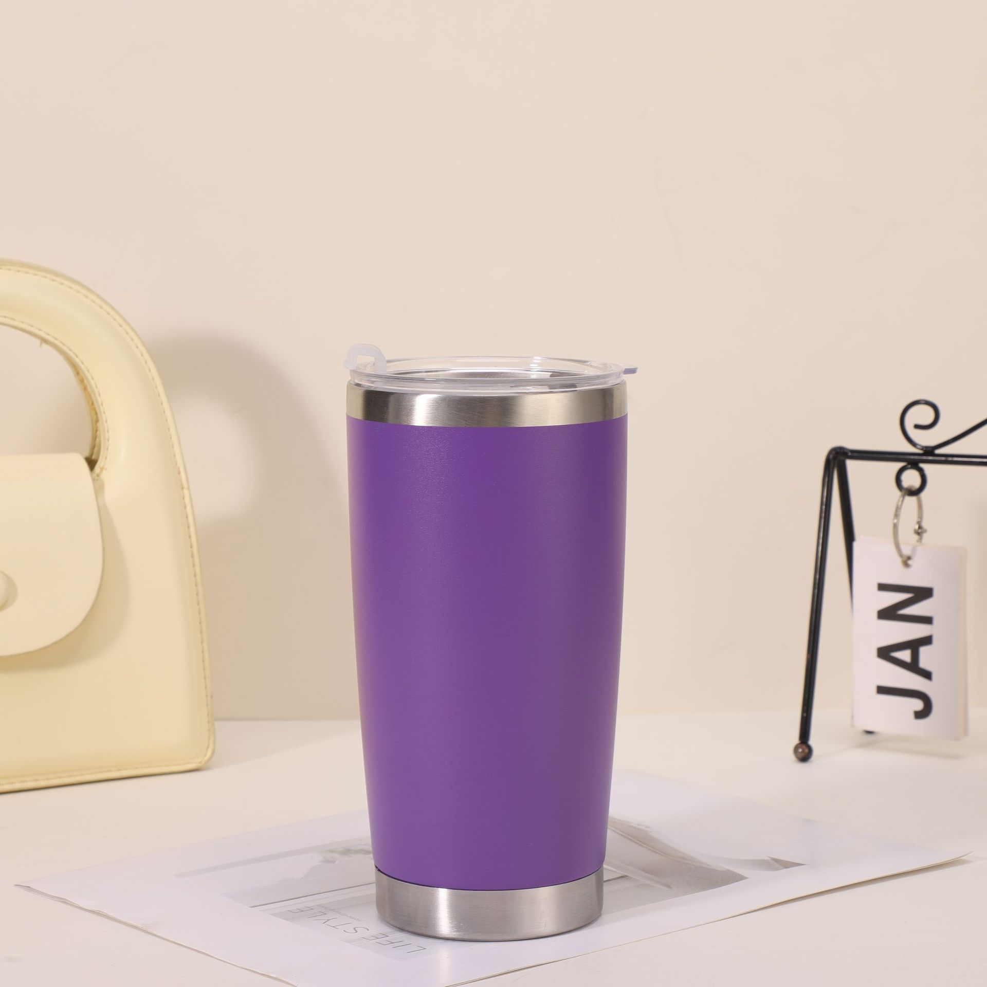 Kitchen Moni 20oz Stainless Steel Double Wall Insulated Tumbler Cup Vacuum Mug