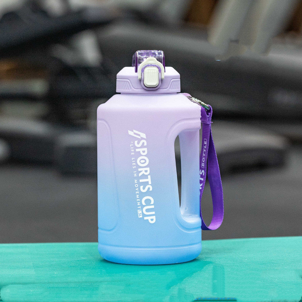 Kitchen Moni Extra Large Capacity Sports Water Bottle with Straw