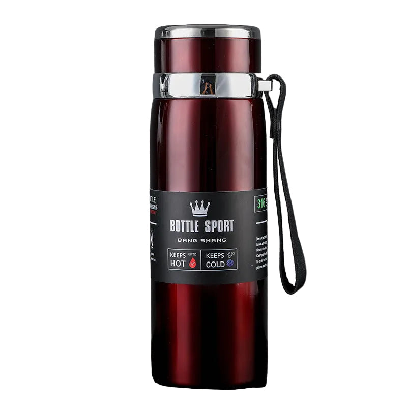 Kitchen Moni™ 1L Stainless Steel Insulated Bottle with Sling Strap