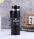 Kitchen Moni 1L Stainless Steel Insulated Bottle with Sling Strap