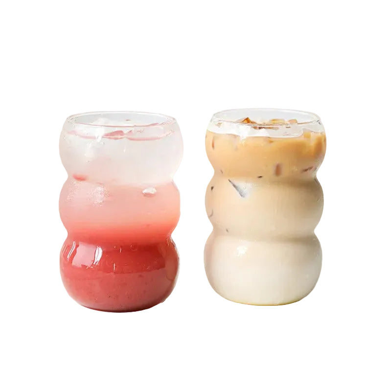 Kitchen Moni Large Capacity Glass Coffee Cup Heat Resistant Mug