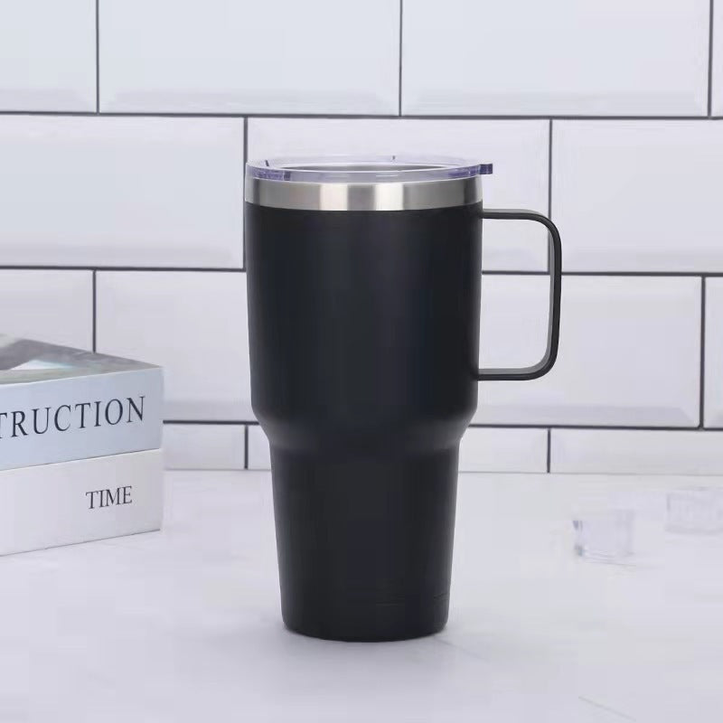 Kitchen Moni 20oz–30oz Stainless Steel Handle Car Mug Vacuum Insulated Cup