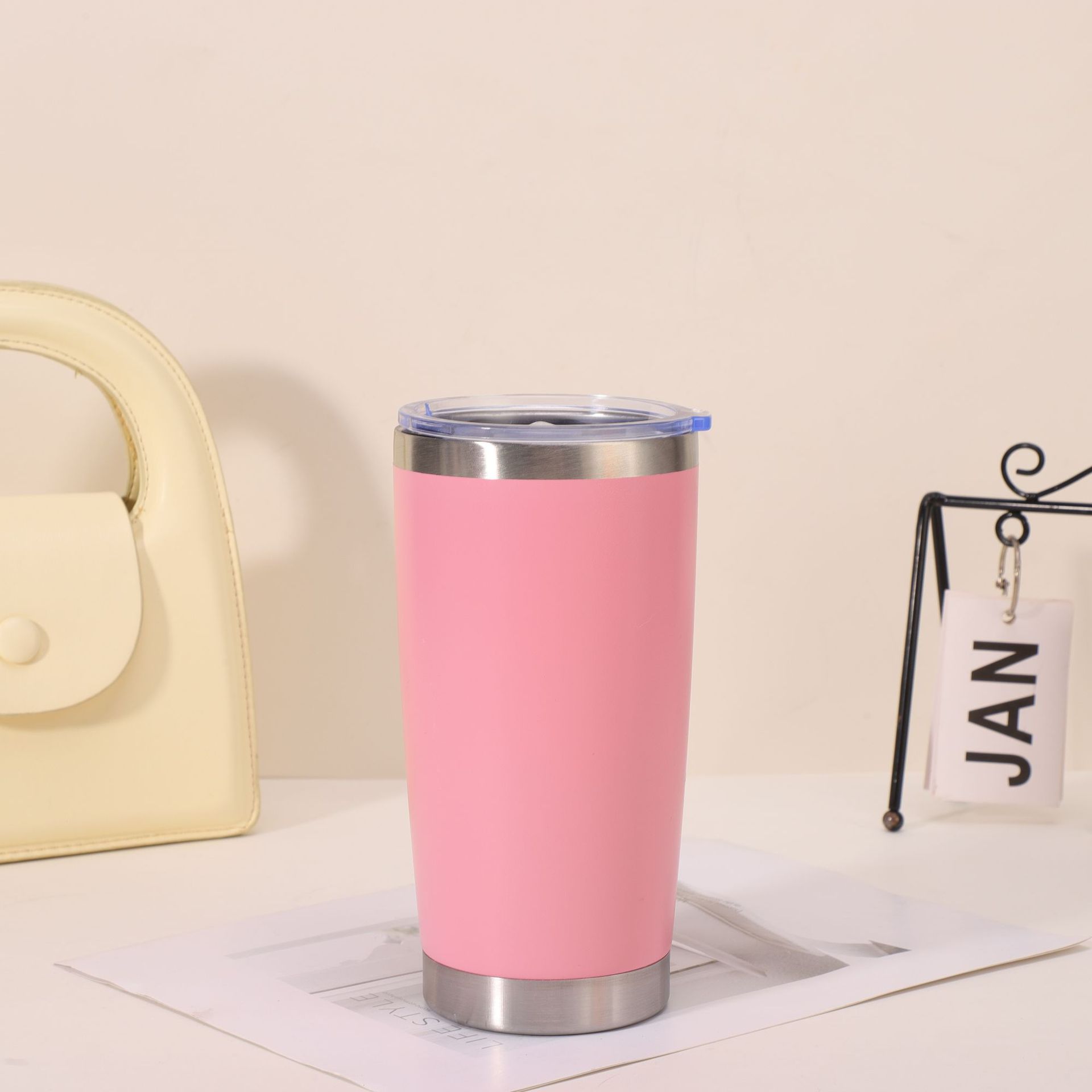 Kitchen Moni 20oz Stainless Steel Double Wall Insulated Tumbler Cup Vacuum Mug