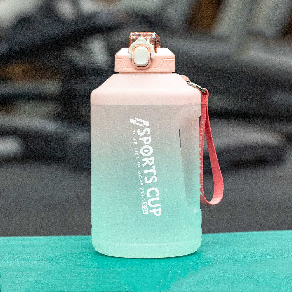 Kitchen Moni Extra Large Capacity Sports Water Bottle with Straw