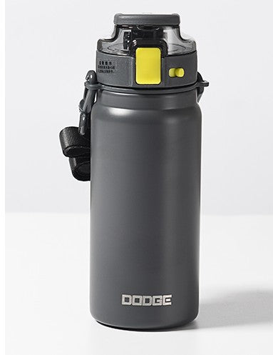 Kitchen Moni 600ml Stainless Steel Sports Straw Bottle Insulated Vacuum Cup