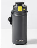 Kitchen Moni 600ml Stainless Steel Sports Straw Bottle Insulated Vacuum Cup
