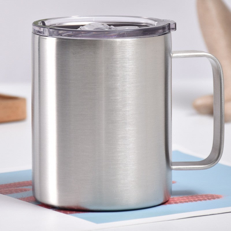 Kitchen Moni 20oz Stainless Steel Vacuum Mug with Handle Travel Coffee Cup