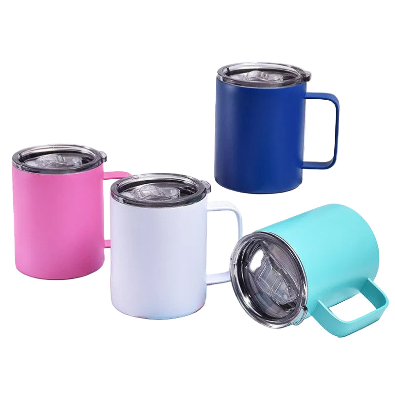 Kitchen Moni 20oz Stainless Steel Vacuum Mug with Handle Travel Coffee Cup