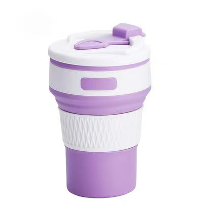 Kitchen Moni 350ml Silicone Folding Water Cup Portable Telescopic Travel Cup