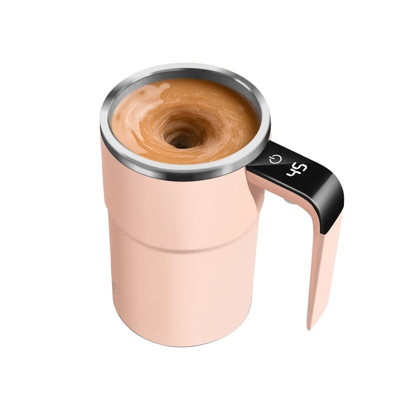 Kitchen Moni Electric Magnetic Stirring Coffee Cup with Temperature Display Portable Smart Mug
