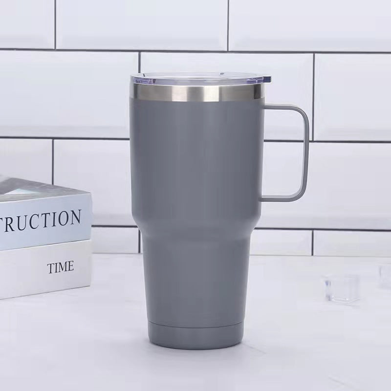 Kitchen Moni 20oz–30oz Stainless Steel Handle Car Mug Vacuum Insulated Cup