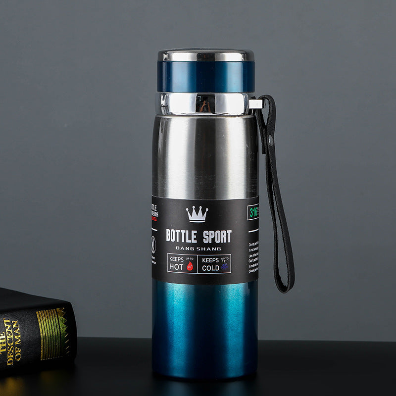 Kitchen Moni™ 1L Stainless Steel Insulated Bottle with Sling Strap