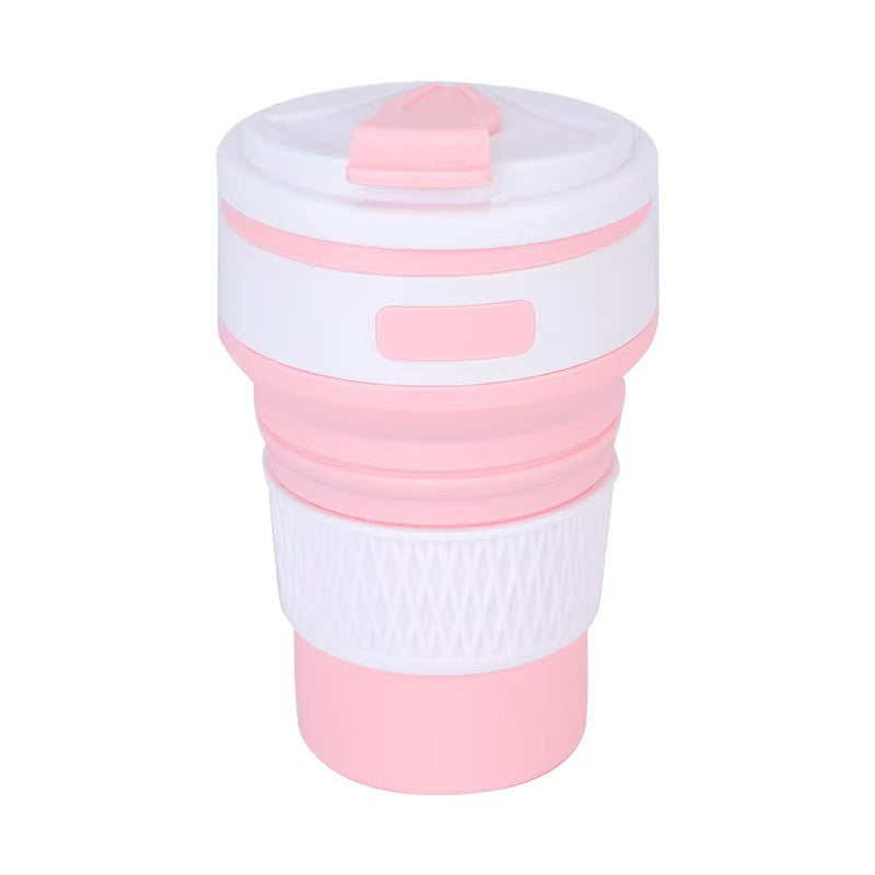 Kitchen Moni 350ml Silicone Folding Water Cup Portable Telescopic Travel Cup