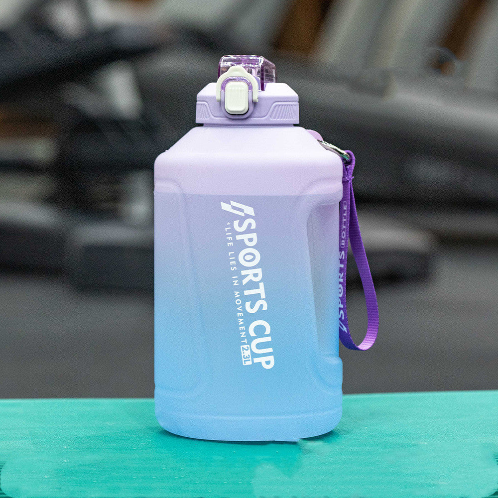 Kitchen Moni Extra Large Capacity Sports Water Bottle with Straw