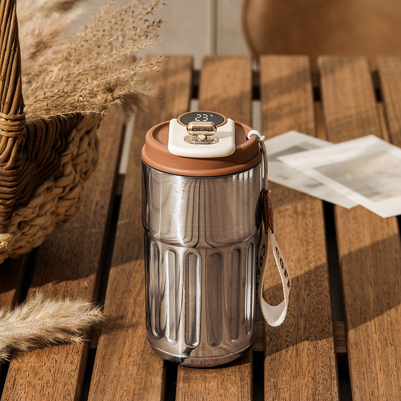 Kitchen Moni 450ml Smart Digital Stainless Steel Thermal Bottle Vacuum Insulated Cup