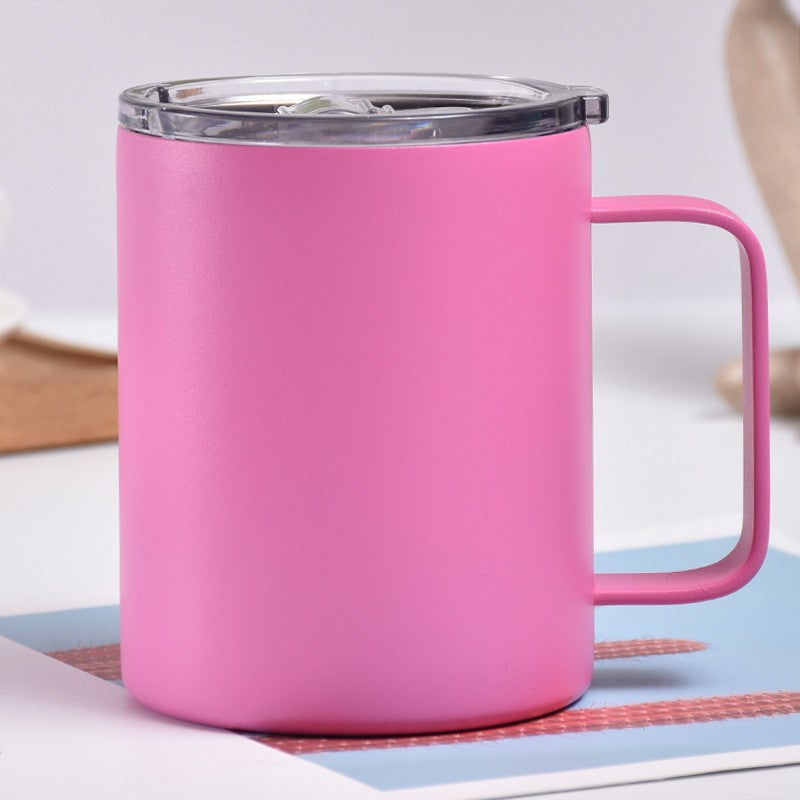 Kitchen Moni 20oz Stainless Steel Vacuum Mug with Handle Travel Coffee Cup