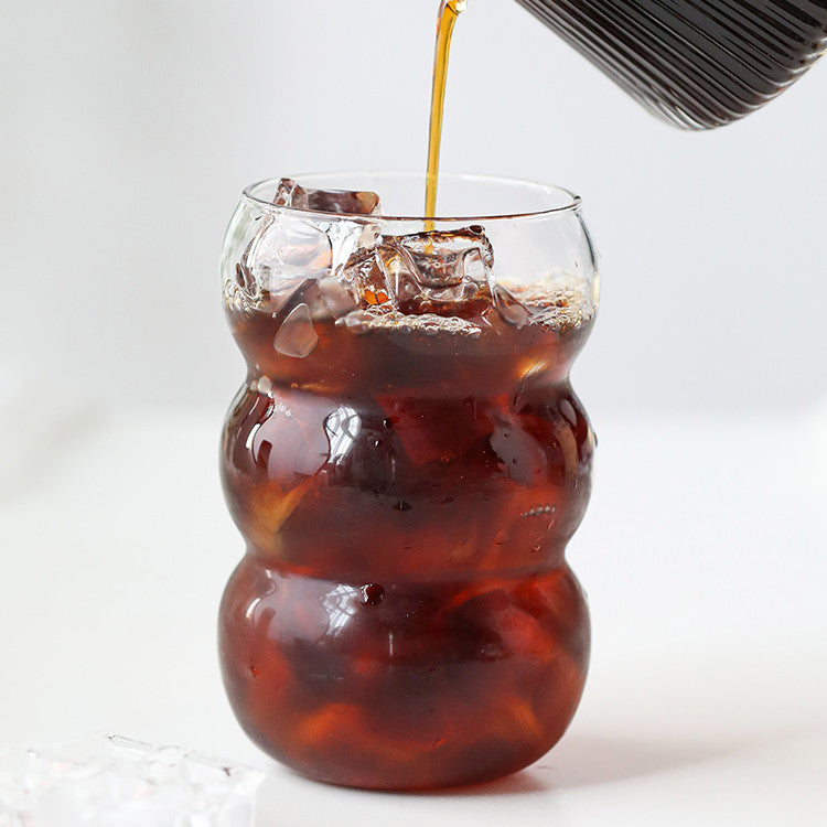 Kitchen Moni Large Capacity Glass Coffee Cup Heat Resistant Mug
