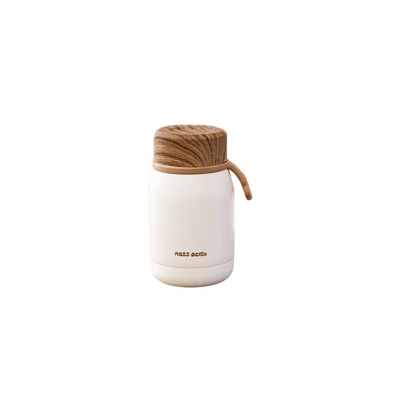 Kitchen Moni 220ml 304 Stainless Steel Mini Thermal Mug with Rope Handle Portable Cup
