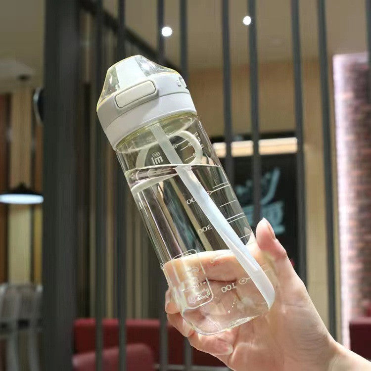 Kitchen Moni™ Drop-Resistant Plastic Straw Cup – Stylish Travel Drinkware