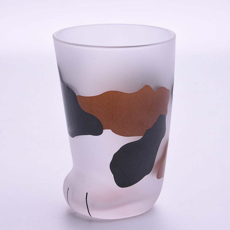 Kitchen Moni Creative Cat Paw Glass Coffee Mug 300ml Cute Gift Cup