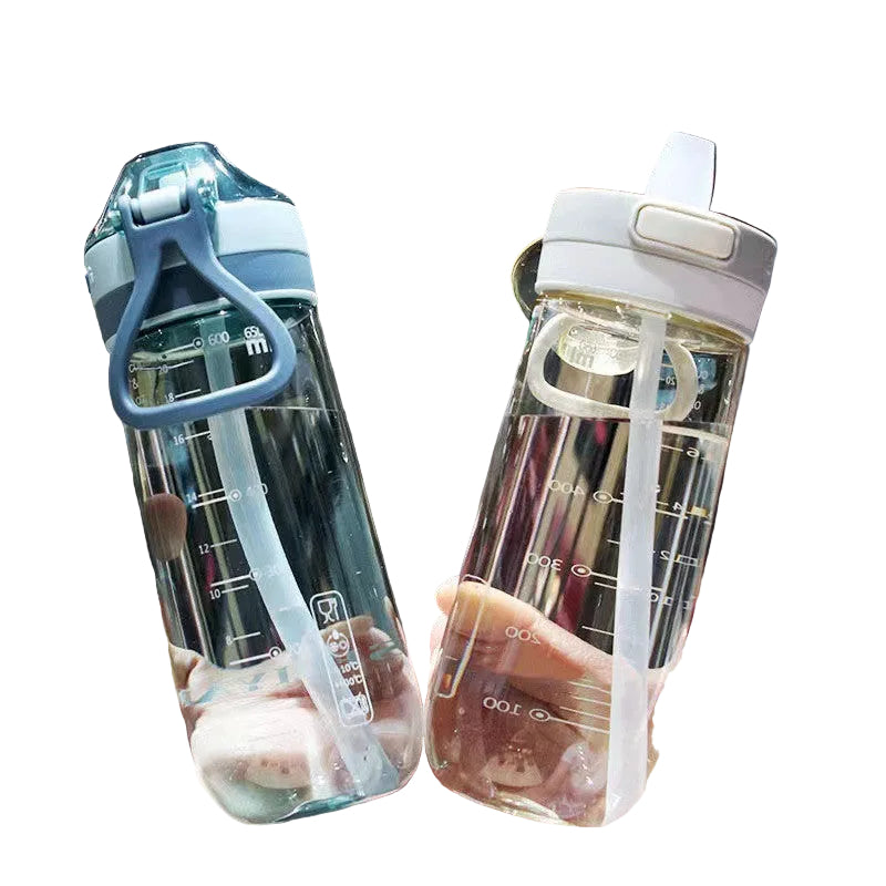 Kitchen Moni™ Drop-Resistant Plastic Straw Cup – Stylish Travel Drinkware