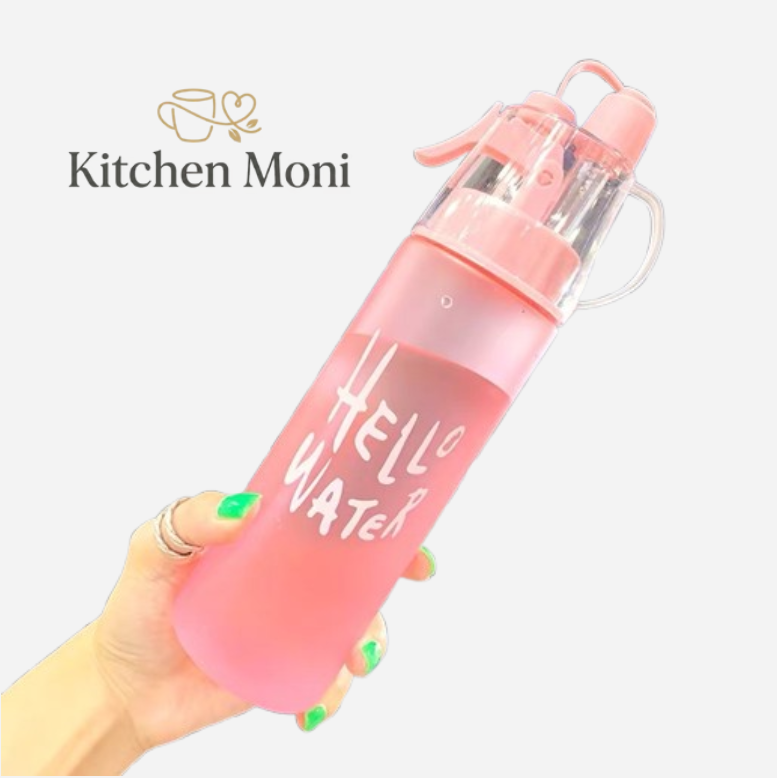 Kitchen Moni™ Multi-Function Spray Water Bottle | Portable Mist Cup 400–580ml